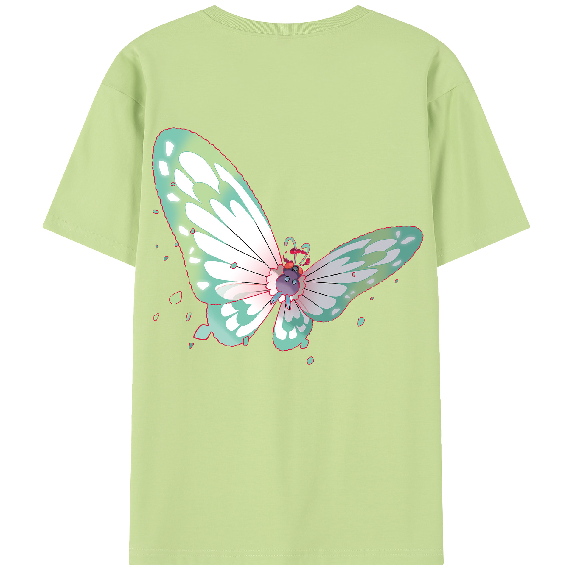 （画像用） ポケットモンスター Pokémon 綿100％半袖Tシャツ（背面プリント）